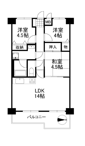 サンロイヤル北園田ブランシュール